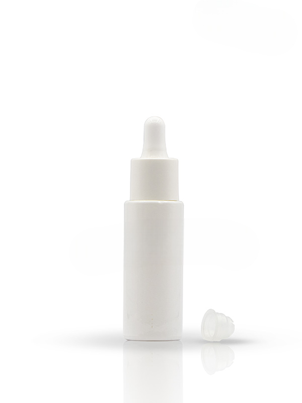 30ML White Glass Bottles With 20mm White Dropper Set With White Teat and Wiper