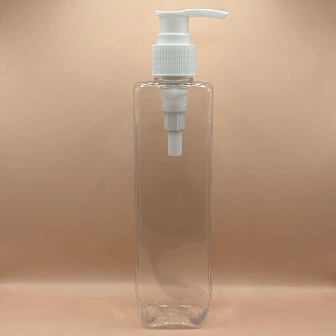 200ML PET Merc Bottle Clear with 24/410 L1 Dispenser Pump