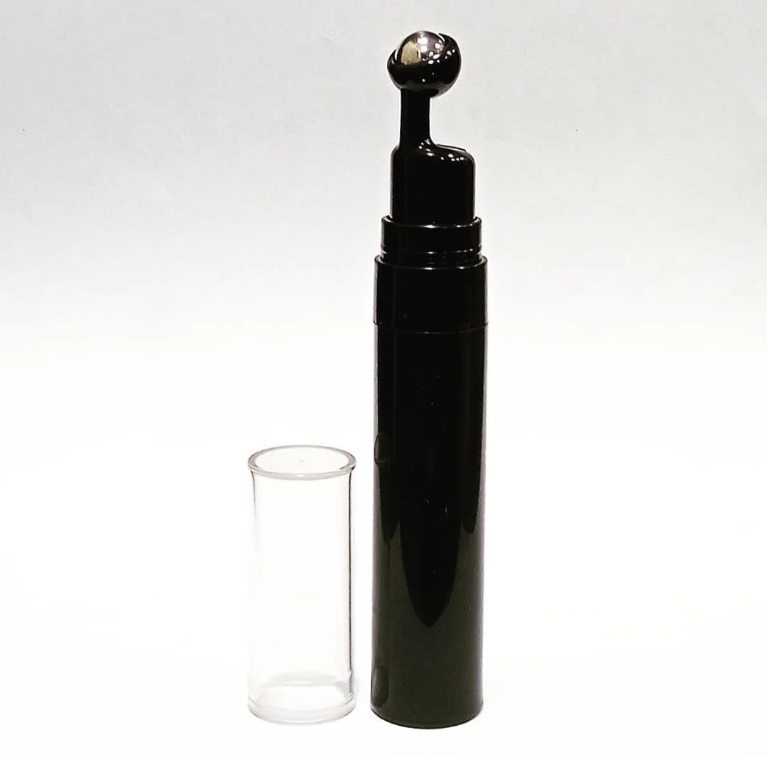 15ML Under Eye Roll-On Bottle Black with Clear Cap