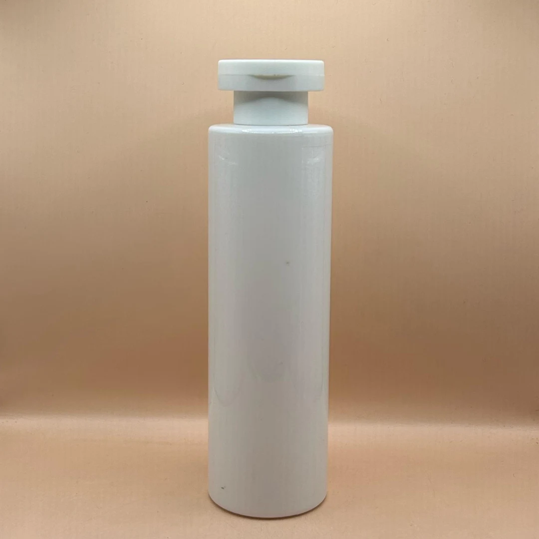 200ML Pet Sleek Bottle White With 24/410 Mushroom Flip-Top Cap