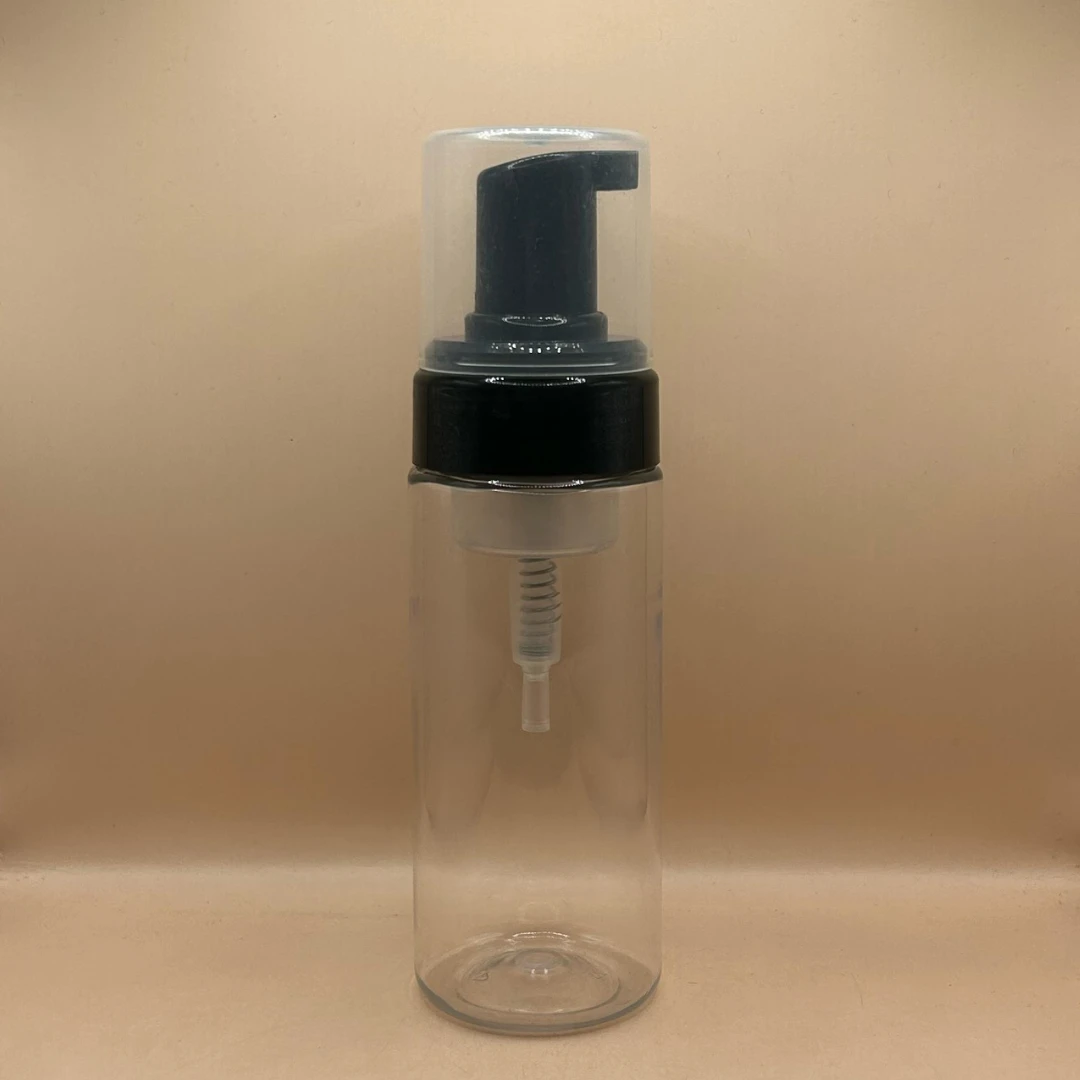 150ML PET Foam Bottle Clear with Foaming Pump Black
