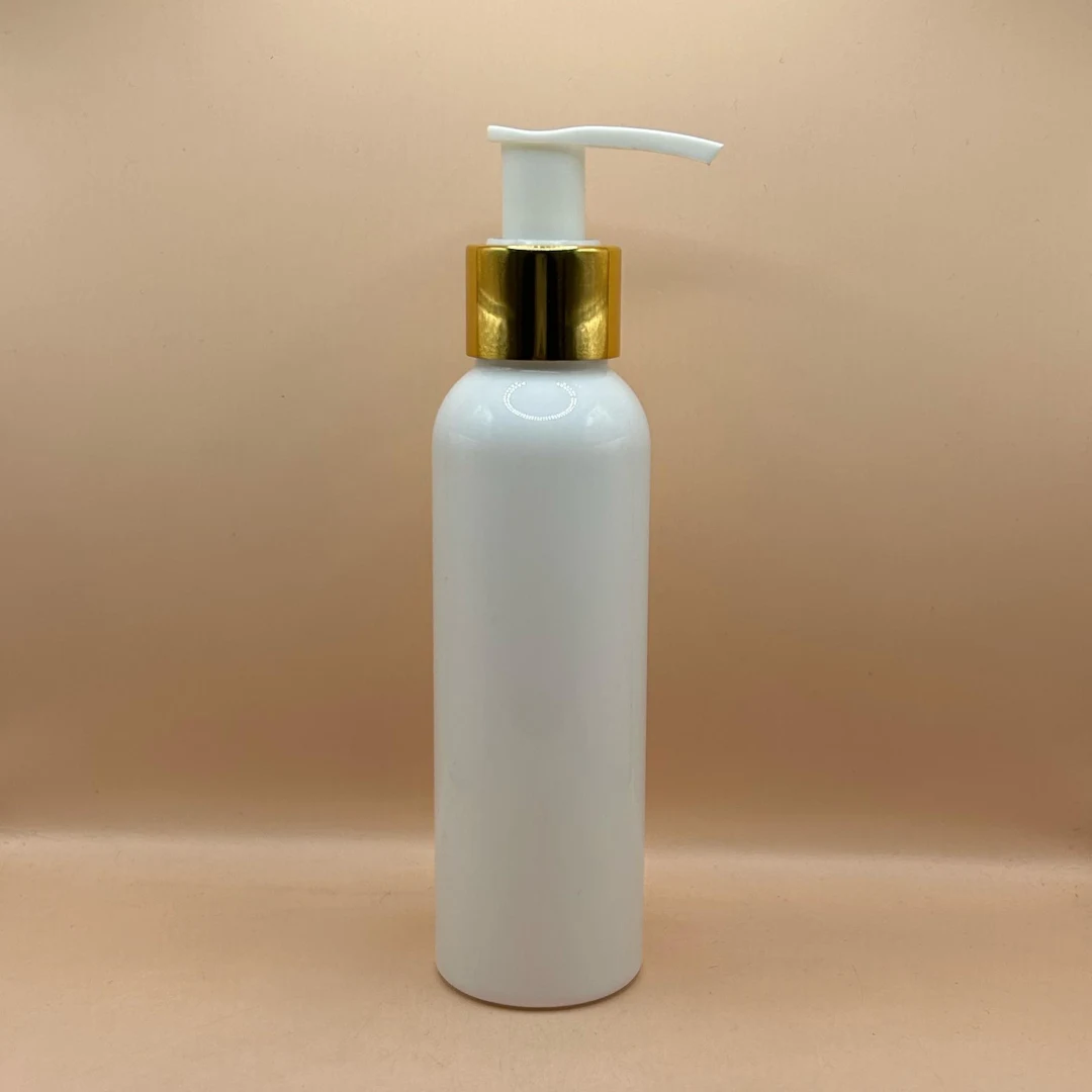 120ML Pet Avon Bottle White With 24/410 L1 Dispenser Pump White With Golden