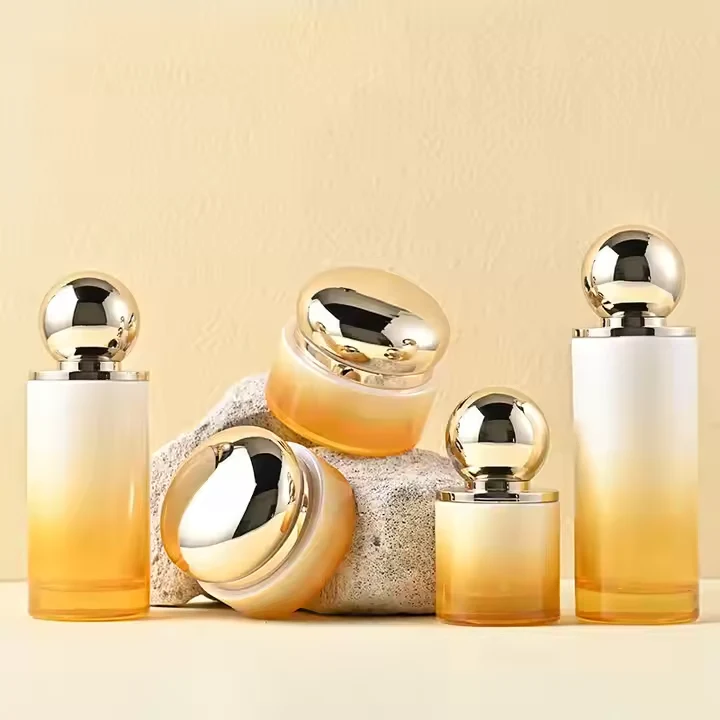 30ML, 50ML & 100ML Cosmetic Bottle Set With 30GM, 50GM & 100GM Luxury Cosmetic Jar