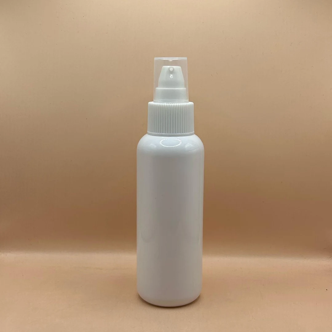 100ML Pet PG Bottle Clear With 24/410 SPLPAP White