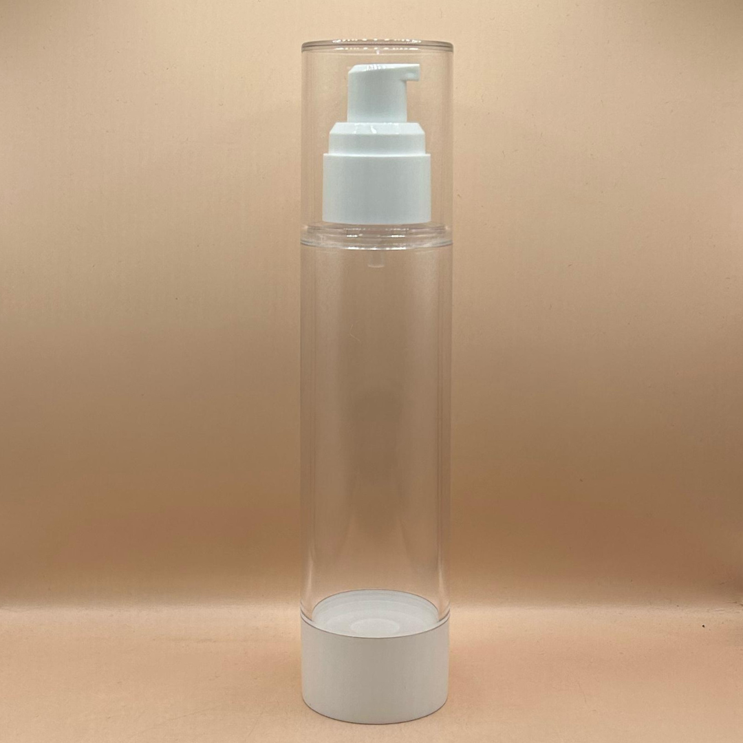 100ML Cylindrical Airless Bottle White