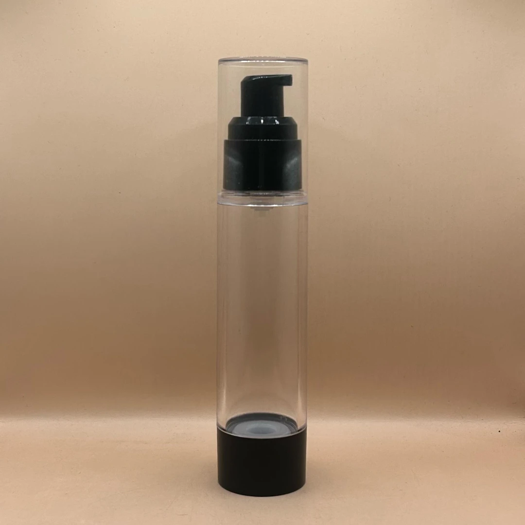 50ML Cylindrical Airless Bottle Black