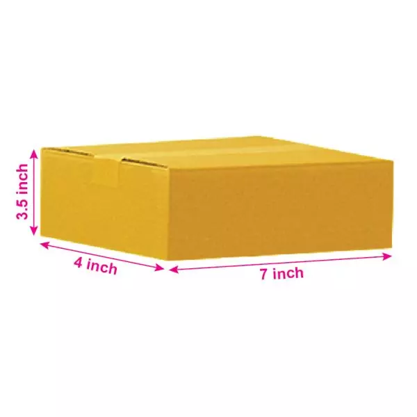 Brown 03ply Universal Corrugated Boxes 7in x 4in x 3.5in – Strong & Reliable Packaging