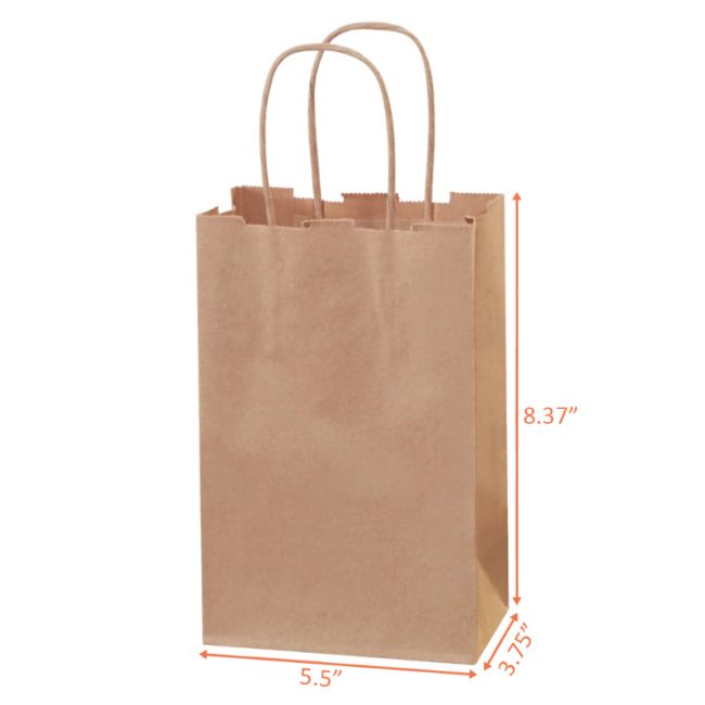 Kraft Paper Bag 5.5 x 3.75 x 8.37
