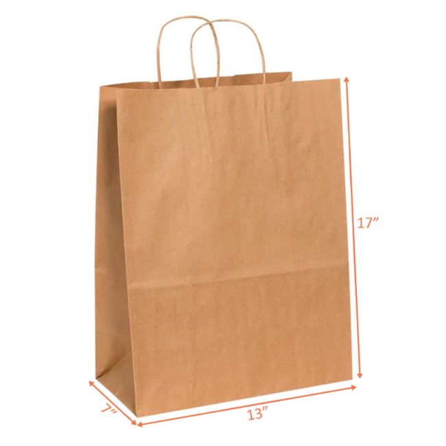 Kraft Paper Bag 13 x 7 x 17