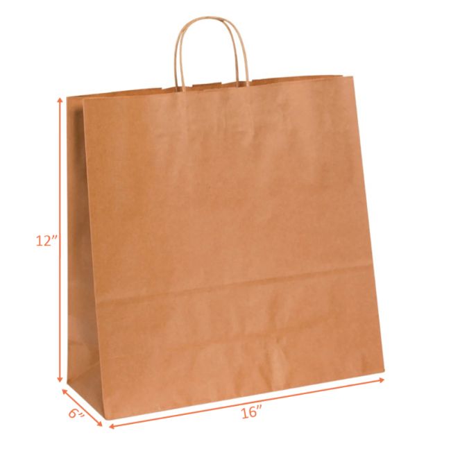Kraft Paper Bag 16 x 6 x 12