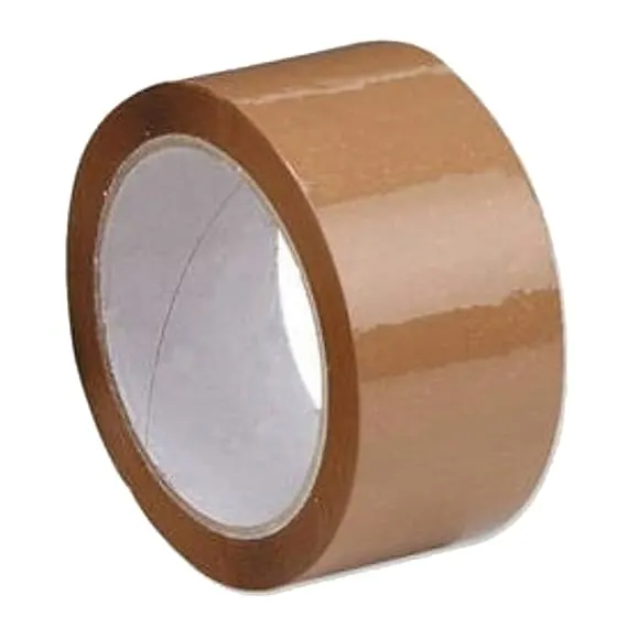 Brown 40microns Round Self Adhesive Tapes 48mm x 100m Pack of 72 | Strong & Durable Packaging Tape