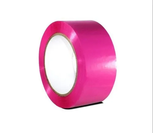 PINK Round Self Adhesive Tapes 48mm x 65m Pack of 72 | Strong & Durable Sealing Solution