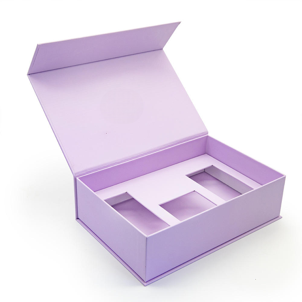  Skin Care Products Rigid Paper Magnetic Closure Box Flip Lid Cardboard 
