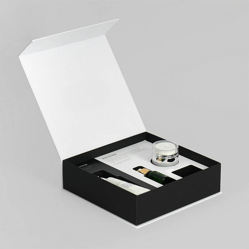 Custom Logo Rigid Hard Paper Box Luxury Full Set Skincare Box Packaging